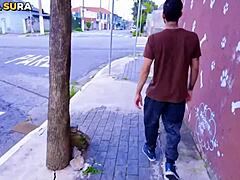 Skinny blonde teen with small tits and short hair rides huge monster cock. Hisak arrombou breaks her tight pussy in front of cuckold while giving facial cumshot.