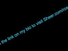 Tongue Creampie Fills Roselialuve's Juicy Pussy on Sheer.com