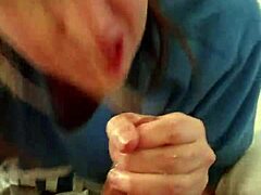 blonde sucks hung stud till he explodes