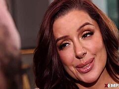 Shy petite blonde teen returns for deepthroat and hardcore fucking in long-distance reunion