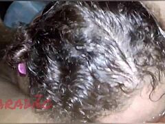 Amateur bbw with big natural tits and saggy boobs gets worshipped in lingerie for homemade cuckold humiliation pov.