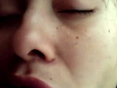 Hey, check this homemade real blowjob with deepthroat cum in mouth and facial from young latina on my big monster cock