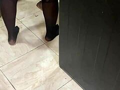 Ebony milf joins amateur swingers group with big cock action in homemade setup. Black wife explores intense encounters during the family gathering.