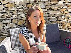 jade the sexy european brunette slut starts fucking like a total wild one in this scene