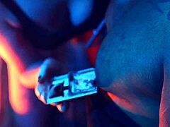 This heel play session turns into intense foot domination with choking gagging and barefoot licking