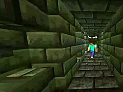 Young bald guys and priest showing staff in Iggsburn village part 2