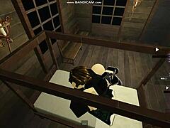 I love how this Roblox emo chick gets pounded hard on the bed in part 1