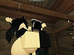 I love how this Roblox emo chick gets pounded hard on the bed in part 1
