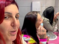 hey, wanna see this latina take a big monster cock in anal assfucking outdoors in public pub action?