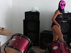 getting ready for halloween at stepdad's house as hot latina brunette - want some?