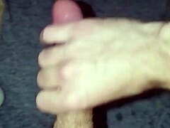 young guy starts homemade solo session with intense massage leading to huge orgasm and cum explosion.