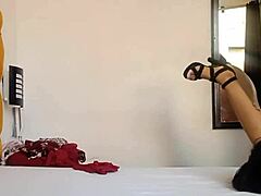 I record stepdad watching me try clothes and take his cock deep.