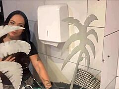 hey, wanna see this latina take a big monster cock in anal assfucking outdoors in public pub action?