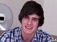 immodest oral stimulation for lusty gay in blowjob competition game with sucking cock