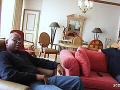 oh man, that short hair ebony teen 18+ diamond princess takes rough mmf 3some with huge monster cock.