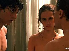 eva green captivates in the dreamers movie with her celebrity charm and softcore scenes that intrigue viewers deeply