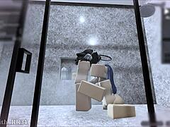 Yuuka gets punished for showing up uninvited, leading to intense fingering and blowjob sex with a follower in part 1 of 2.