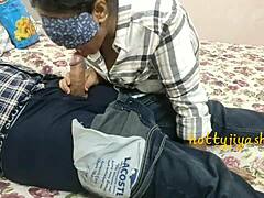 Young step sister performs oral act before friends watching