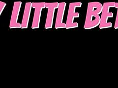 blonde betsy options for deepthroat blowjob and cum swallowing in lingerie pov style