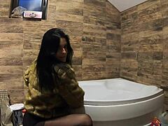 hey, wanna watch milfycalla pee play in bathtub with fur coat and pantyhose 198?