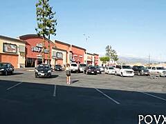 zoe foxx sucks cock and gets tight pussy fucked hard in pov