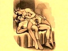 Isn't this vintage erotic art just teasingly provocative and full of hidden desires!