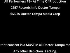 dr tampa explores saving super mina. this 18+ asian nurse in latex gloves treats her patient backstage.