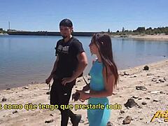 chica perdida shows gratitude to a stranger by delivering a deepthroat blowjob and swallowing his load in this pov quickie encounter.