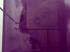 stepmom gets wild in bathroom sex with big ass ebony milf riding big cock in doggystyle