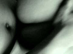 homemade sex tape shows black girlfriend bent over for creampie in doggystyle with friend