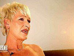 Emotional interview with another blonde female contestant from german naked attraction competition