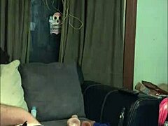 Hey, we tried black couples play with crotchless panties, blindfold, handcuffs, and ballgag toys tonight.