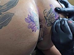 Curly Milf Takes Huge Black Monster Cock In Interracial Creampie Action For Her Big Pussy And Tits.