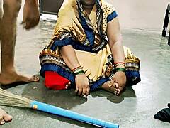 Indian desi maid bent over for hardcore anal assfucking by owner with big cock and rough doggystyle sex