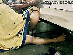 Indian desi maid bent over for hardcore anal assfucking by owner with big cock and rough doggystyle sex