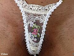 Monica Jade Teases in Blue Panties and Lingerie Close-Up