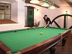 teen glamour girl gives blowjob and handjob before riding big cock