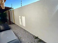 Horny Stepmom with Big Ass and Long Red Hair Seduces Stepson in Garden Roleplay