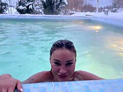 Monika fox do you want me to give quick blowjob outdoors in snow with big fake tits squirting and pierced nipples masturbation