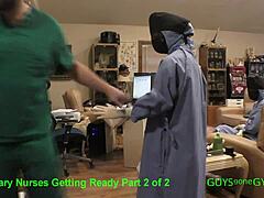 Doctor Tampa Gets Cum Extraction Treatment From Nonbinary Doctors In Hospital Clinic