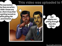 In episode 34 of Savita Bhabhi videos, she explores new adventures with her charming Indian style.