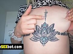 Petite Tattooed Girlfriend Gets Fucked Hard On Camera