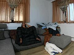 Milfycalla Masturbates Boldly In Down Jackets With Dirty Talk And Stockings