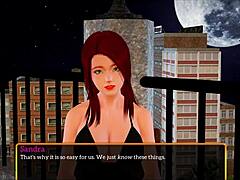 New family game with redhead riding