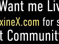 Intense Lesbian Orgasms As Busty Maxine X Uses Strapon On Brunette Hottie Hollie