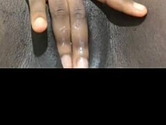 Black Wet Pussy Gets Intense Solo Masturbation With Huge Creampie Orgasm Vibes!