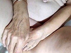 Squirting hard! Tasting her own piss in homemade orgasm.