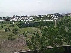 engineer fucks boss hard with loud moans and screams outdoors