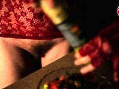 yo, check this naked cooking session with hairy european milf in kitchen fetish action