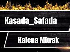 Kalena Mitrak lets follower jerk off while she takes doggystyle from husband in bedroom cuckold scene